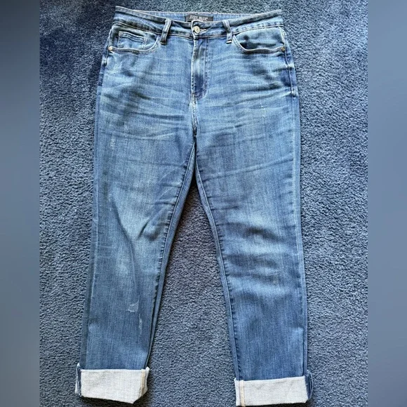 Judy Blue Boyfriend Jeans - Picture 1 of 7